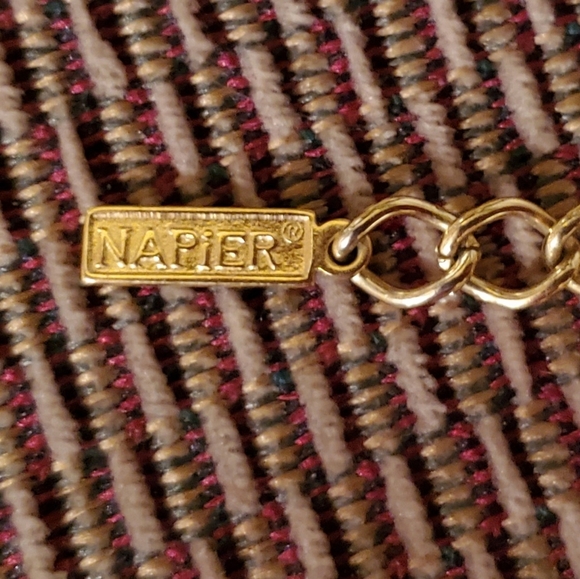 Napier Interlocking Ring Triple-strand Necklace - Picture 4 of 5